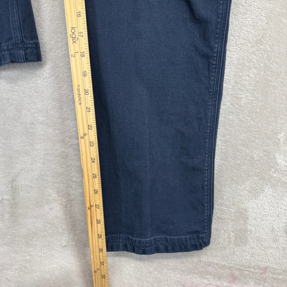 Duluth Trading Co Pants Womens 12 Curvessetter Waistband Navy Blue Cargo Trouser - Picture 11 of 15